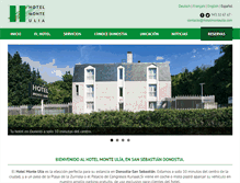 Tablet Screenshot of hotelmonteulia.com